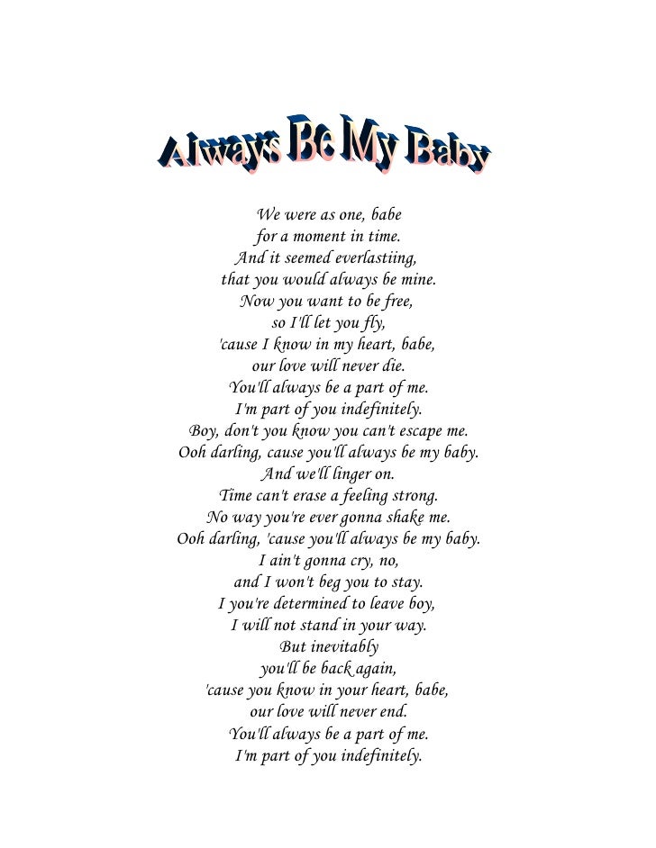 Always Be My Baby