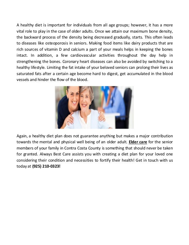 Why Is A Diet Plan Important In Order To Maintain A ...