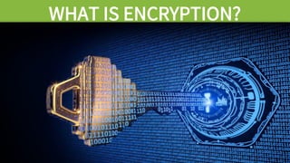 WHAT IS ENCRYPTION?
 