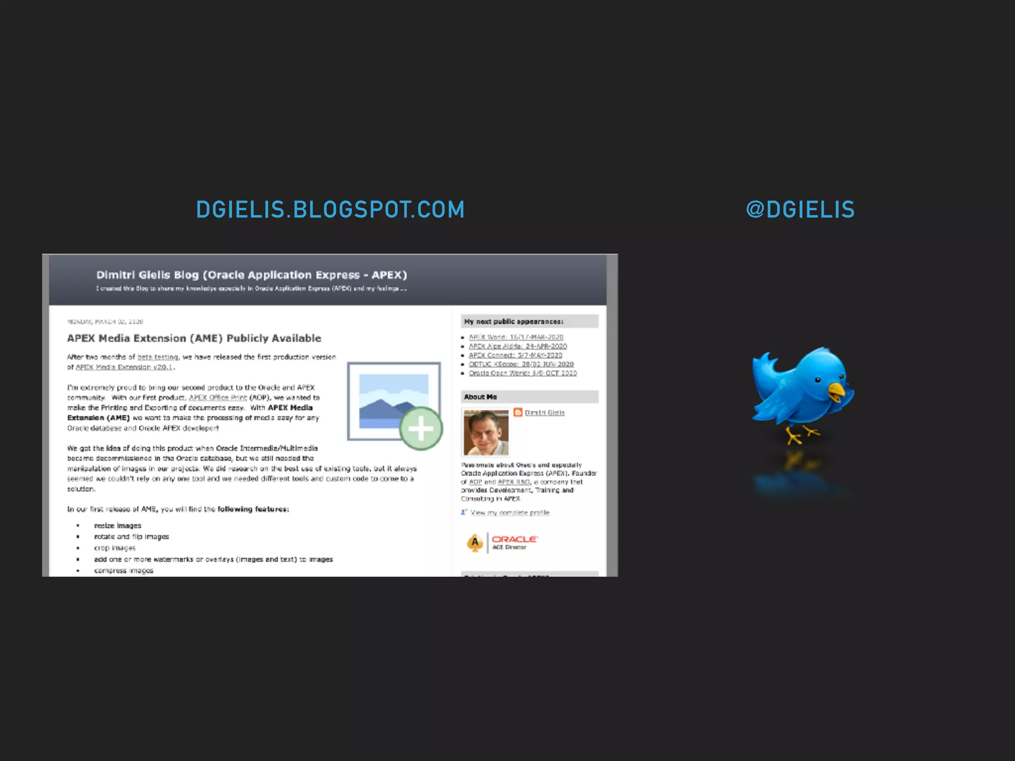 DGIELIS.BLOGSPOT.COM @DGIELIS
 