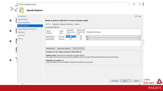 #JSS2015
• Increasing the scale of the solution
• Increasing resiliency
• Now any sync secondary can be a target
for automatic failover
• Total of 3 auto-failover targets
>2 Auto-Failover targets
 