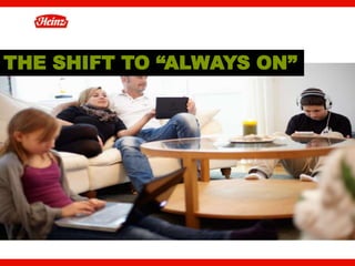 THE SHIFT TO “ALWAYS ON”




                           12
 