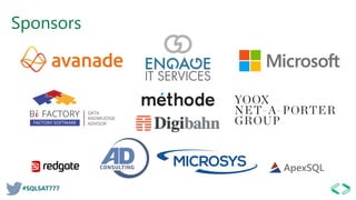 #SQLSAT777
Sponsors
 