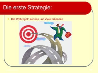 Die erste Strategie: Die Webregeln kennen und Ziele erkennen 