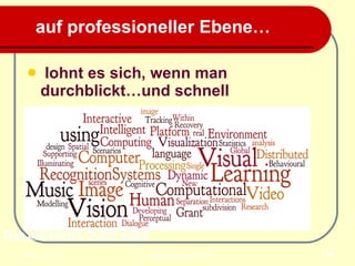 auf professioneller Ebene… lohnt es sich, wenn man   durchblickt…und schnell   Das   passende Outfit wählt 