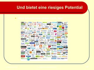Alles braucht man sicher nicht, aber  Und bietet eine riesiges Potential   