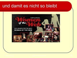 und damit es nicht so bleibt  