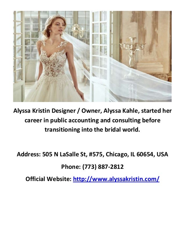 Alyssa Kristin Affordable Wedding Dresses in Chicago  IL
