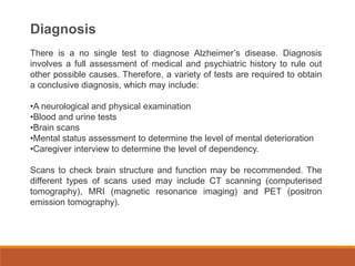 Alzheimer's Disease and its pathophysiology | PPTX