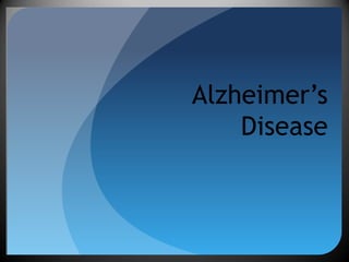 Alzheimer’sDisease 