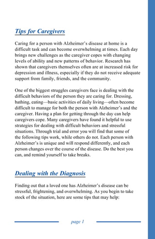 Global Medical Cures™ | Alzheimers Caregiver Guide | PDF