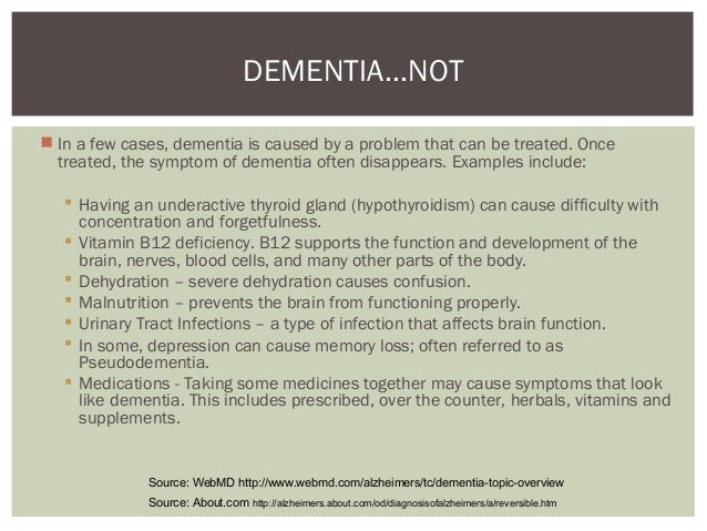 can starvation cause dementia