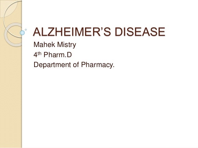 Alzheimer S Disease