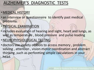 Alzheimer's disease | PPTX