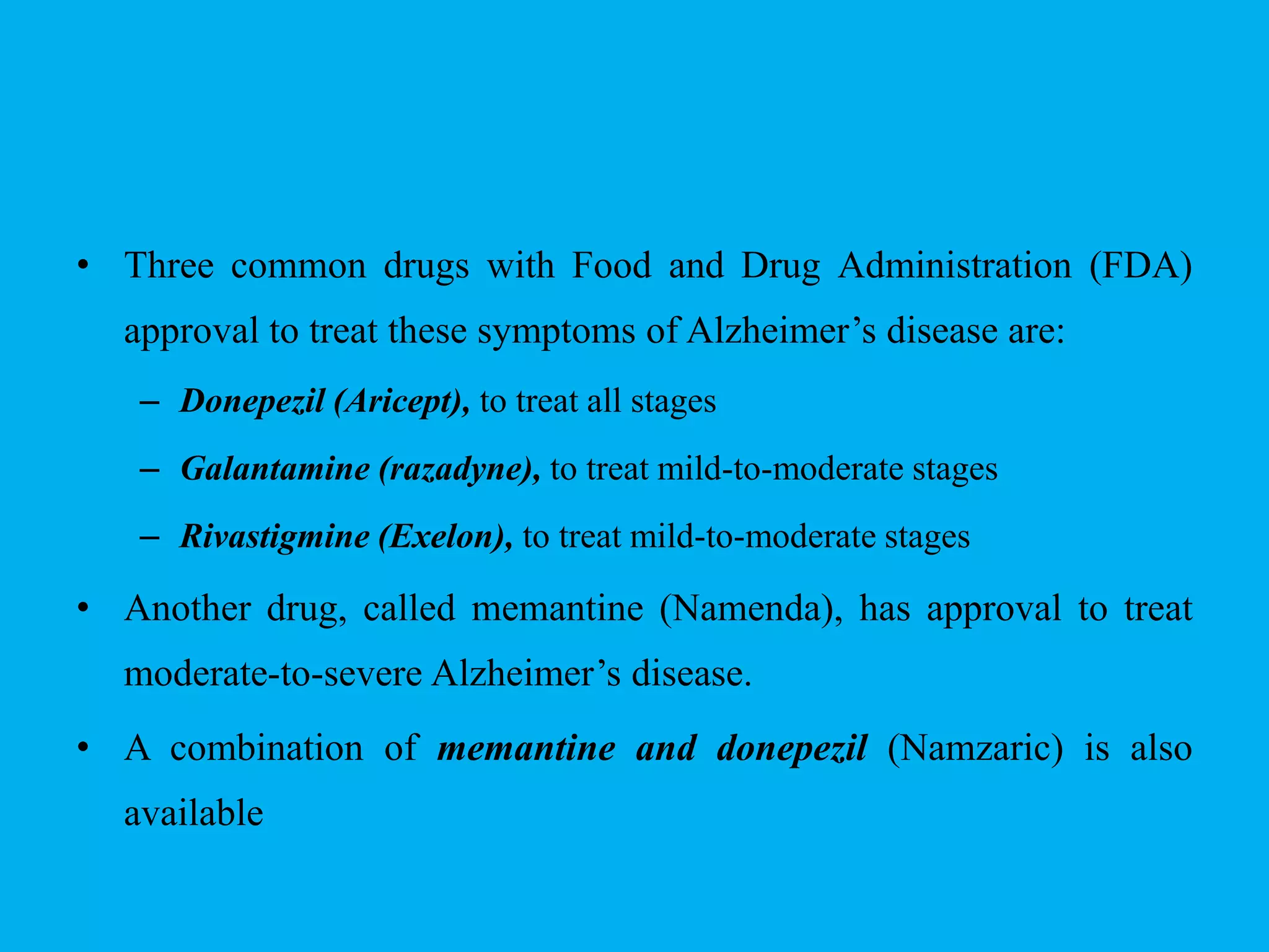 Alzheimer's disease pharmacotherapy | PPTX