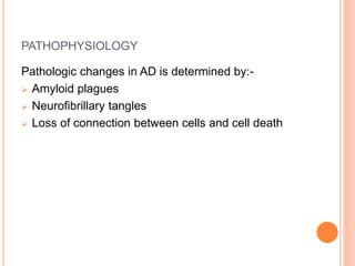 A class slide of ALZHEIMER’S DISEASE.pptx