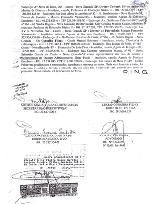 Plano Gestão EE Profa Alzira Salomão