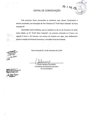 Plano Gestão EE Profa Alzira Salomão