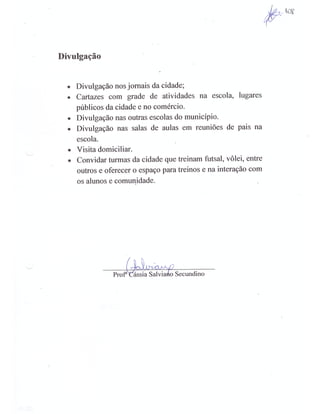 Plano Gestão EE Profa Alzira Salomão