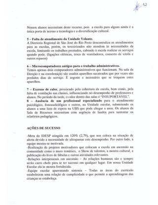 Plano Gestão EE Profa Alzira Salomão