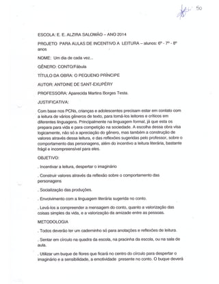 Plano Gestão EE Profa Alzira Salomão
