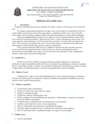 Plano Gestão EE Profa Alzira Salomão