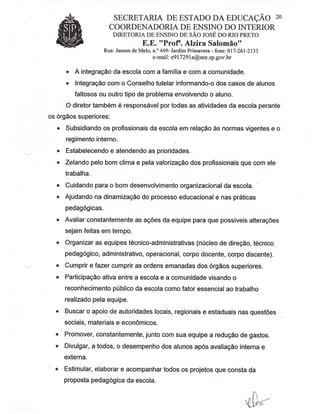 Plano Gestão EE Profa Alzira Salomão