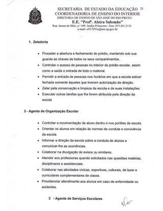 Plano Gestão EE Profa Alzira Salomão