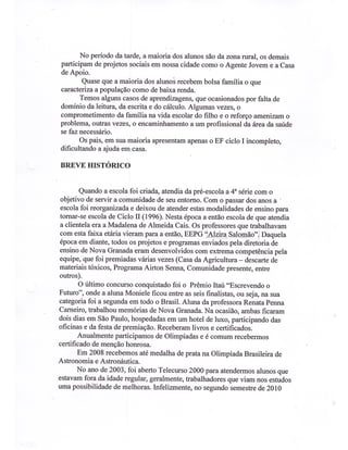 Plano Gestão EE Profa Alzira Salomão