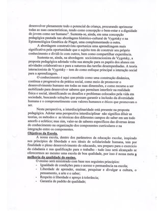 Plano Gestão EE Profa Alzira Salomão