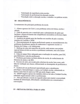 Plano Gestão EE Profa Alzira Salomão