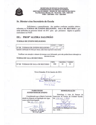 Plano Gestão EE Profa Alzira Salomão