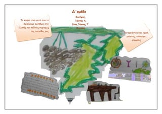 Δ΄ομάδα
Σωηήρες,
Το θιήμα είκαη θσηό ποσ ηο
βρίζθοσμε ζσκήζως ζηης
δεζηές θαη πεδηκές περηοτές
ηες παηρίδας μας

Γηάκκες Α,
Ιόιε,Γηάκκες Τ.
Μητάιες
Τα προϊόκηα είκαη θραζί,
μούζηος, ηζίποσρο,
ζηαθίδες

 