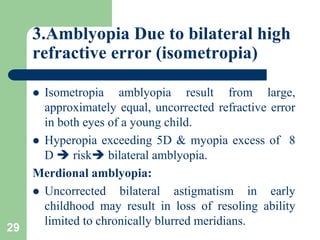 Amblyopia, Diagnosis and Management | PPT