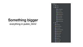 Something bigger
everything in public_html/
 