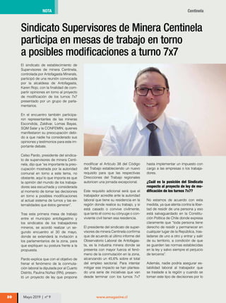 Mayo 2019 | nº 9
28 www.amagazine.cl
NOTA
Servicios y Contratos - Ventas e Ingeniería - Arriendos
contacto@proseal.cl
(+56...