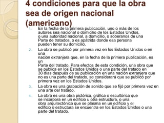 Definición de obra en alquiler 	Cuando se trata de obras creadas por un contrato de alquiler de obra o de servicios, es el patrón y no el empleado a quien se considera autor. La sección 101 de la ley de los derechos de autor define la obra creada por un contrato de alquiler de obra o de servicios como: Una obra preparada por un empleado dentro de lo que abarca su campo de trabajo; o Una obra encargada o asignada en especial para usarse como: una contribución a una obra colectiva parte de una película cinematográfica o de otra obra audiovisual una traducción una obra suplementaria una compilación un texto educativo un examen material de respuesta para un examen un atlas Si las partes acuerdan expresamente en un documento escrito firmado por ellos que la obra se considerará como que ha sido creada por un contrato de alquiler de obra o de servicios.  