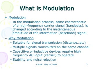 Why Modulation Is Required This is project of amplitude modulation in IT companys | PPT