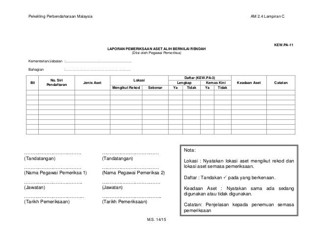 tatacara pengurusan aset alih kerajaan 2015