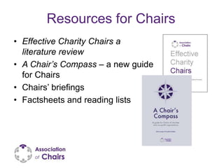 Effective chairs - Association of Chairs: new guide for chairs