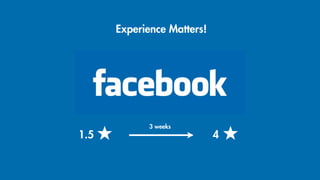 Experience Matters!




               v



            3 weeks
1.5                         4
 
