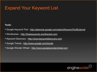 Generate Initial Seed KeywordGet Started With: Mine Your Site
