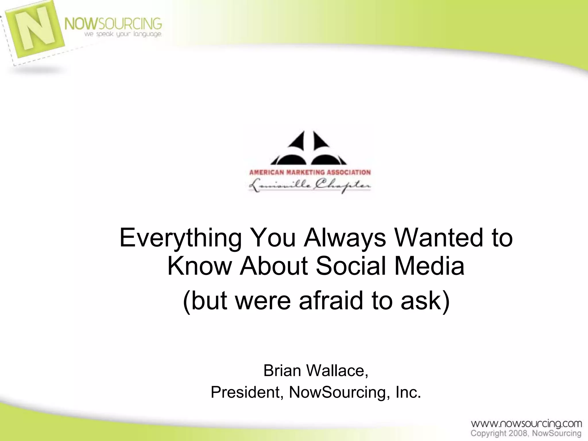 Social Media Presentation
