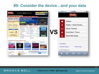 #9: Consider the device…and your data




                         VS




                                               33

            Follow me on Twitter: @GregoryNg
 
