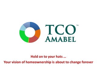 Hold	on	to	your	hats	…	
Your	vision	of	homeownership	is	about	to	change	forever
 