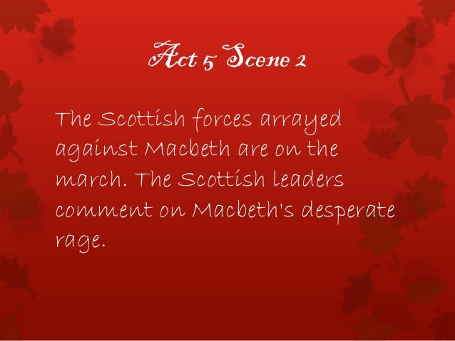Macbeth Act 5 Scene 2