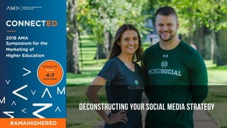 DECONSTRUCTING YOUR
SOCIAL MEDIA STRATEGY
Deconstructing Your Social Media Strategy
 
