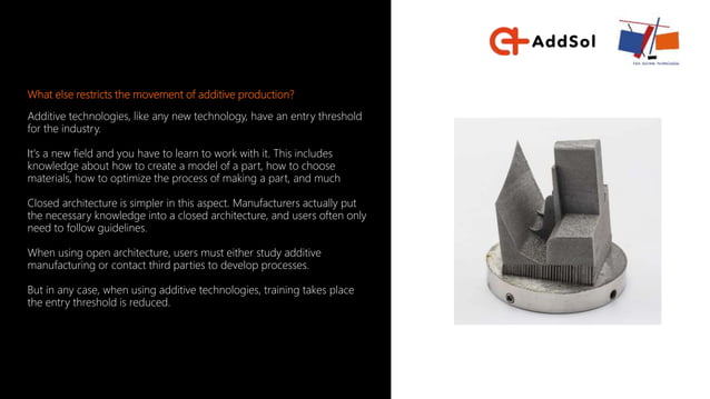 Additive manufacturing. Open architecture | PPT