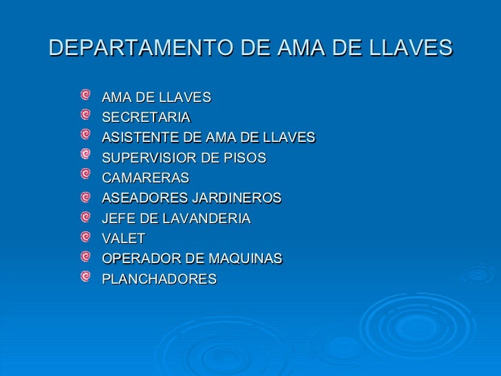Ama De Llaves
