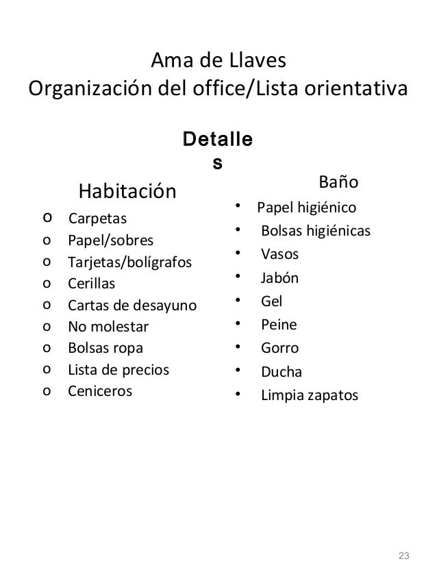 Departamento de Ama de llaves